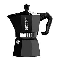 Гейзерная кофеварка Bialetti Moka Express Exclusive Black 9066, 6 чашек