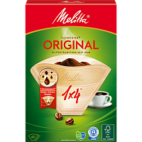 Оригинальные фильтры для кофе Melitta размер 1x4, упаковка 40 шт.