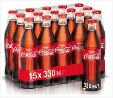 Газированный напиток Coca-Cola Classic GE / Кока-Кола (Грузия) стекло, 0.33 л (15 штук)