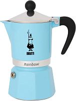 Гейзерная кофеварка Bialetti Rainbow (1 чашека) 5041 голубая