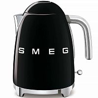 Чайник электрический Smeg (KLF03BLEU), 1,7 литра, металл/пластик, 2400Вт, черный