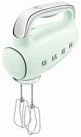 Миксер ручной электрический SMEG HMF01PGEU / мощность 250 Вт / 9 скоростей вращения / пастельный зеленый