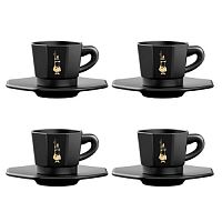 Набор чашек Bialetti moka черный из 4 предметов (rtatz403)