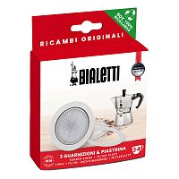 3 уплотнителя + 1 фильтр на 3-4 чаш. для алюминиевых кофеварок 0800033/NP